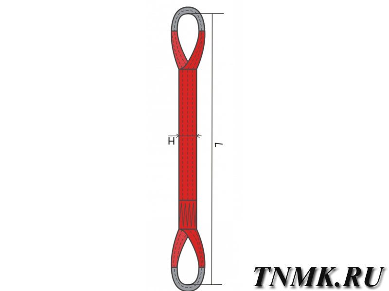 Строп текстильный петлевой СТП 10 L=2м